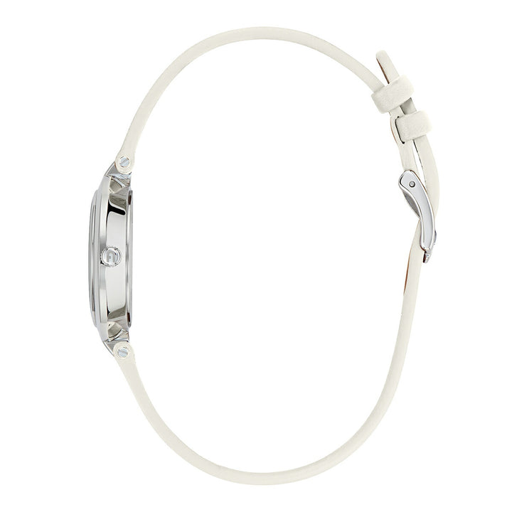 フルラ ロゴリンクス 3針 WW00006017L1 レディース クオーツ 電池式 サンレイダイヤル 革ベルト ホワイト