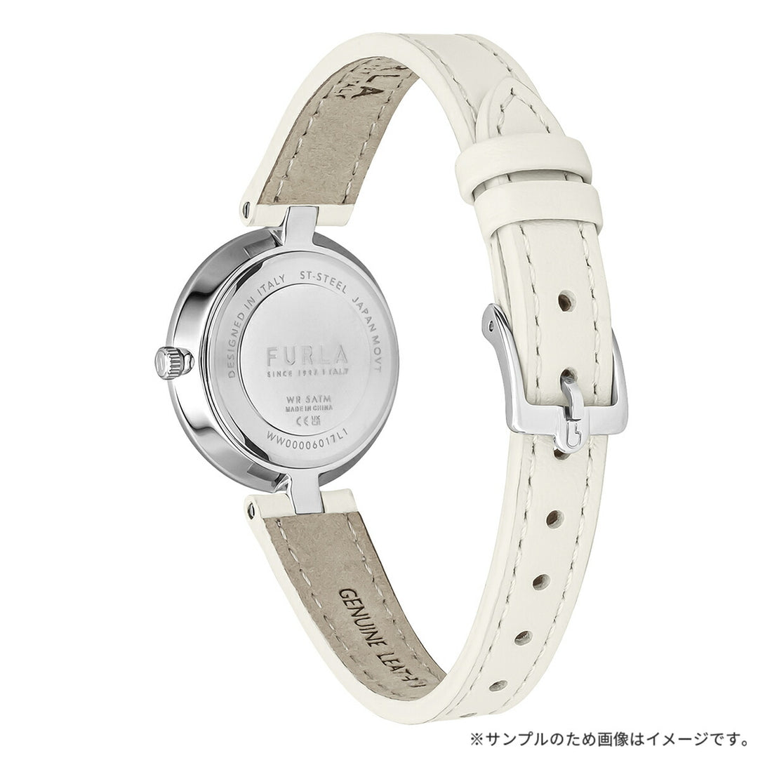 フルラ ロゴリンクス 3針 WW00006017L1 レディース クオーツ 電池式 サンレイダイヤル 革ベルト ホワイト