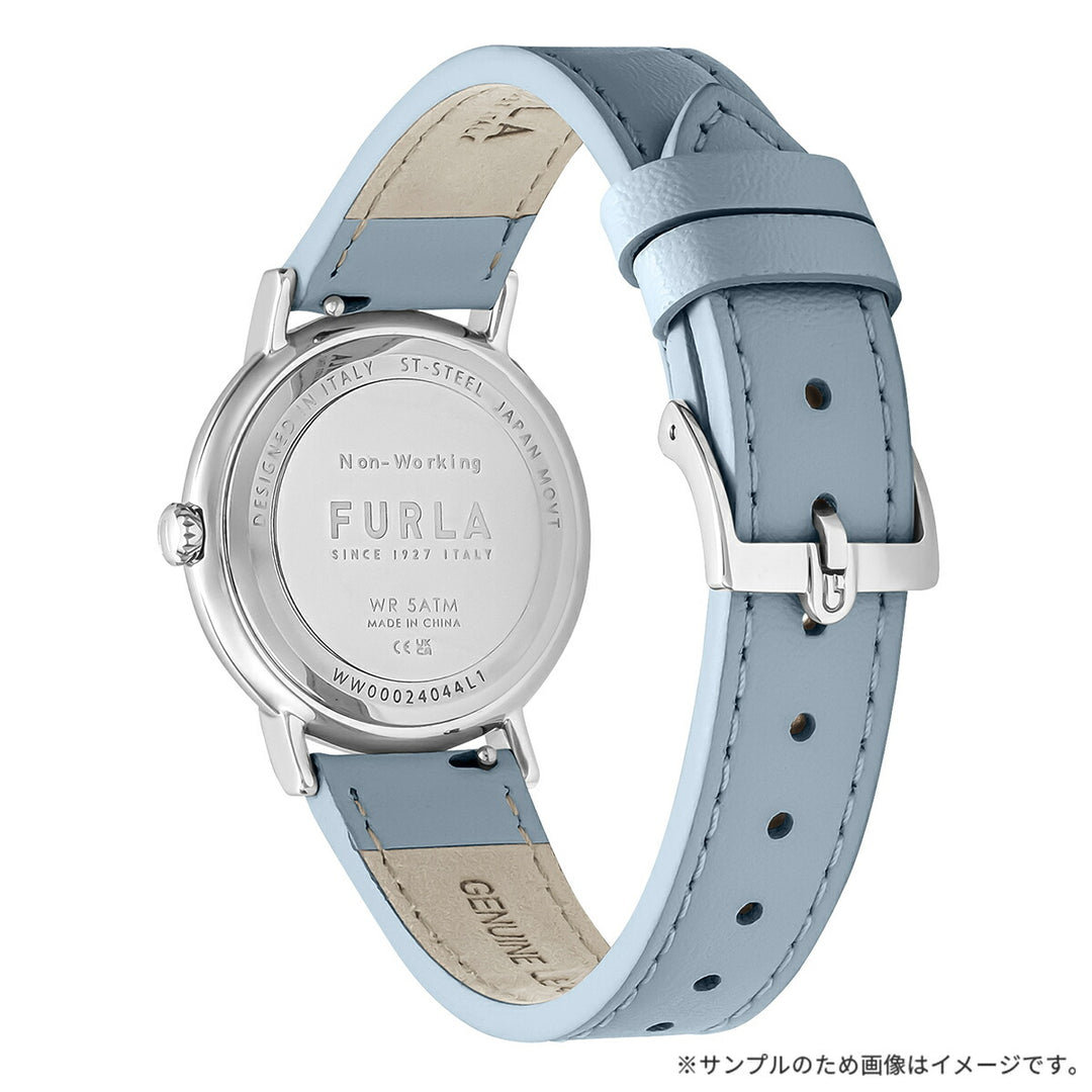フルラ イージーシェイプ 3針 WW00024044L1 レディース クオーツ 電池式 サンレイダイヤル 革ベルト ブルー