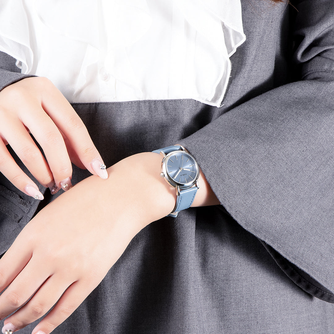 フルラ イージーシェイプ 3針 WW00024044L1 レディース クオーツ 電池式 サンレイダイヤル 革ベルト ブルー