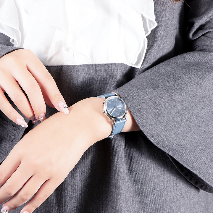 フルラ イージーシェイプ 3針 WW00024044L1 レディース クオーツ 電池式 サンレイダイヤル 革ベルト ブルー