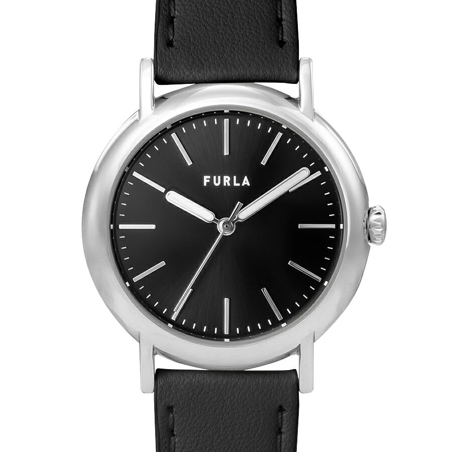 フルラ イージーシェイプ 3針 WW00024046L1 レディース クオーツ 電池式 サンレイダイヤル 革ベルト ブラック
