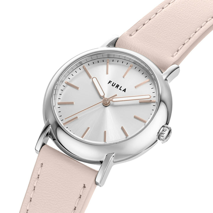 フルラ イージーシェイプ 3針 WW00024047L1 レディース クオーツ 電池式 サンレイダイヤル 革ベルト ピンク