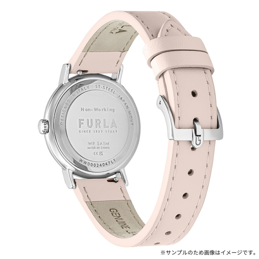 フルラ イージーシェイプ 3針 WW00024047L1 レディース クオーツ 電池式 サンレイダイヤル 革ベルト ピンク