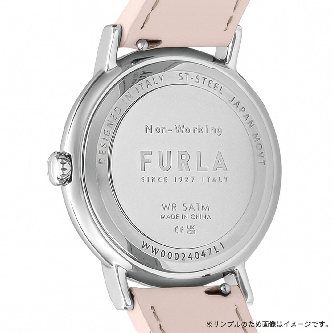 フルラ イージーシェイプ 3針 WW00024047L1 レディース クオーツ 電池式 サンレイダイヤル 革ベルト ピンク
