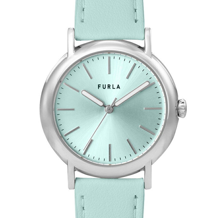 フルラ イージーシェイプ 3針 WW00024048L1 レディース クオーツ 電池式 サンレイダイヤル 革ベルト ライトブルー
