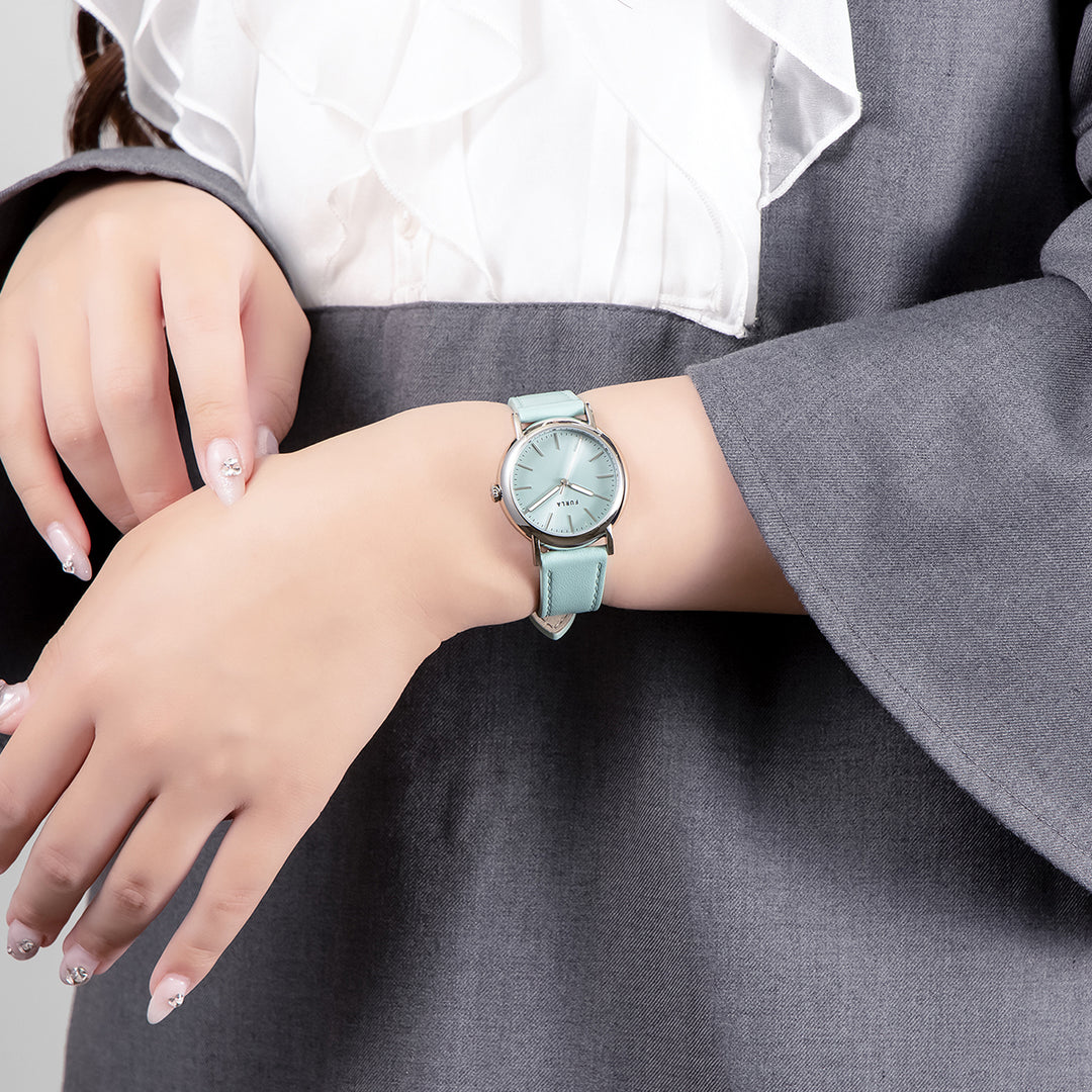 フルラ イージーシェイプ 3針 WW00024048L1 レディース クオーツ 電池式 サンレイダイヤル 革ベルト ライトブルー