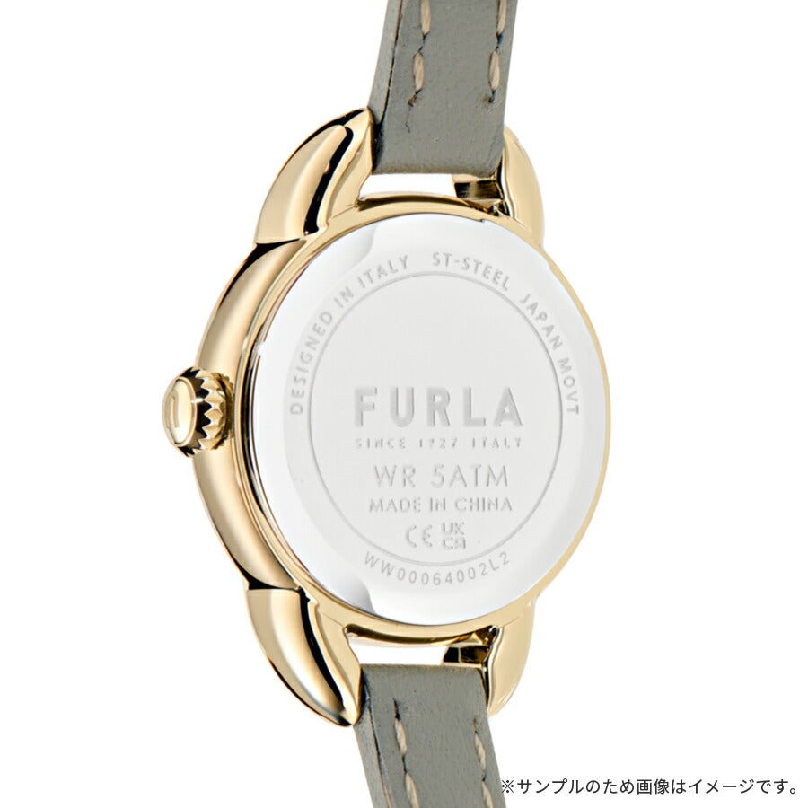 フルラ ミニシェイプ 2針 グレー WW00064002L2 レディース クオーツ 電池式 サンレイダイヤル 革ベルト