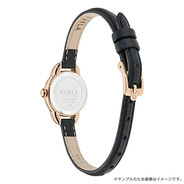 フルラ ミニシェイプ 2針 ブラック WW00064004L3 レディース クオーツ 電池式 サンレイダイヤル 革ベルト