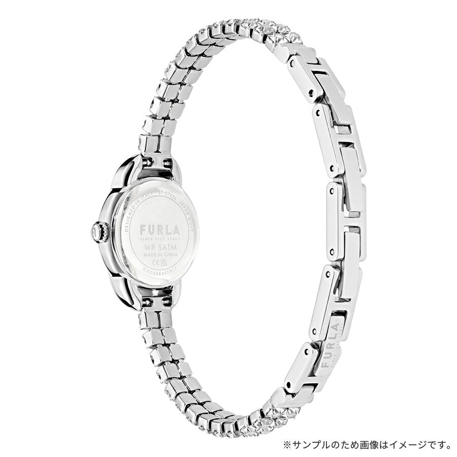 フルラ ミニシェイプ 2針 クリスタルチェーン WW00064009L1 レディース クオーツ 電池式 サンレイダイヤル シルバー