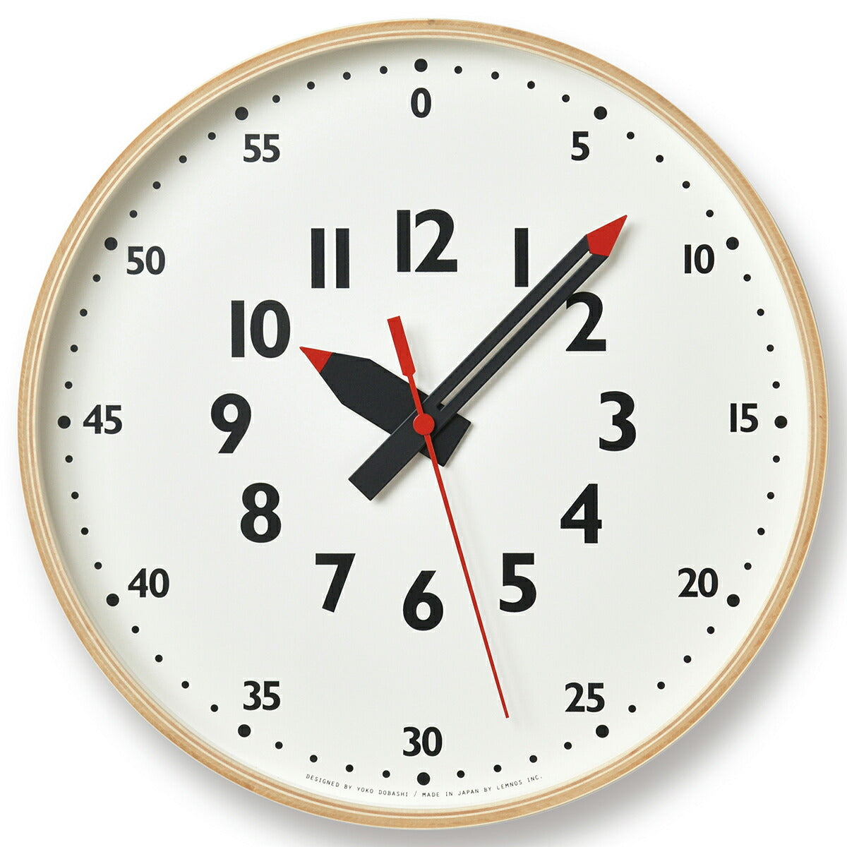 タカタレムノス 掛け時計 fun pun clock ふんぷんくろっく M