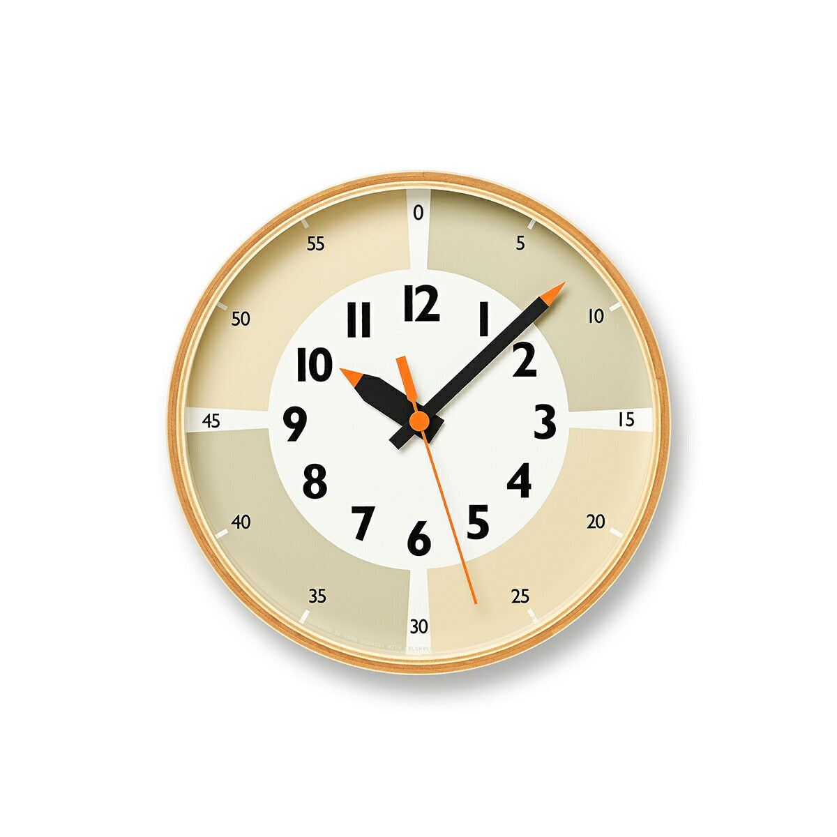 タカタレムノス 掛け時計 fun pun clock with color! ふんぷんくろっく