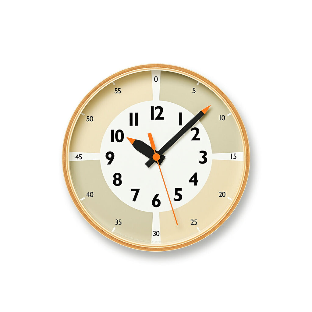 タカタレムノス 掛け時計 fun pun clock with color! ふんぷんくろっく