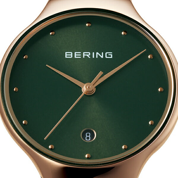 BERING 腕時計 グリーン×ピンクゴールド×ブラック - 腕時計(アナログ)