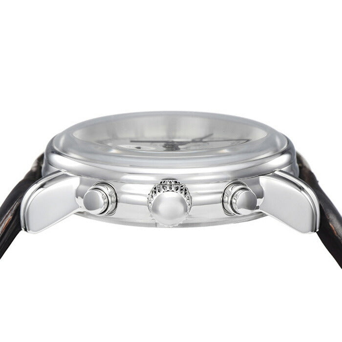ツェッペリン LZ1 100周年記念モデル 7680-1N メンズ 腕時計 クオーツ レザー ホワイト クロノグラフ