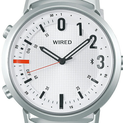 セイコー ワイアード ツーダブ WW タイムコネクト AGAB407 メンズ 腕時計 クオーツ ホワイト Bluetooth