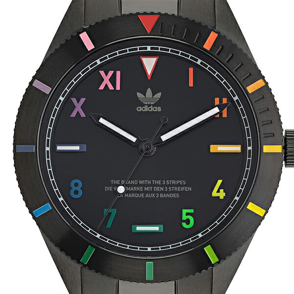 adidas アディダス FASHION ファッション EDITION THREE エディション スリー AOFH22056 メンズ 腕時計 クオーツ 電池式 ブラック