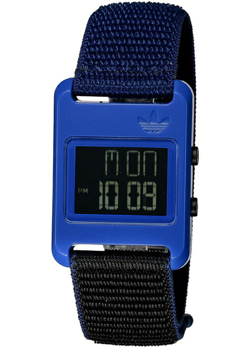 adidas アディダス STREET ストリート RETRO POP DIGITAL レトロ ポップ デジタル AOST23066 メンズ レディース クオーツ 電池式 ブルー ブラック ファブリックバンド