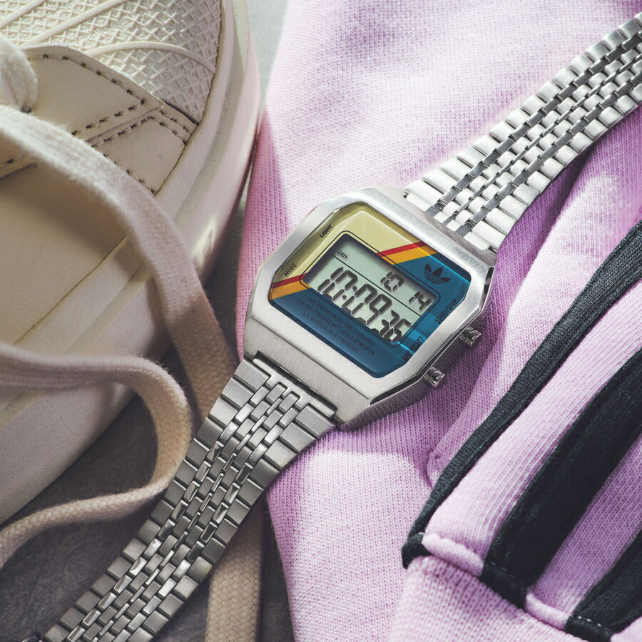 【新品】アディダス adidas 腕時計 レディース AOFH22053 クオーツ ブラックxシルバー アナログ表示腕時計