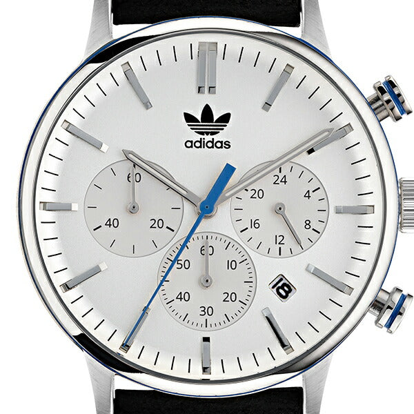 adidas アディダス STYLE スタイル CODE ONE CHRONO コード ワン クロノ AOSY22011 メンズ 腕時計 クオーツ 電池式 クロノグラフ ホワイト ブラック 革ベルト