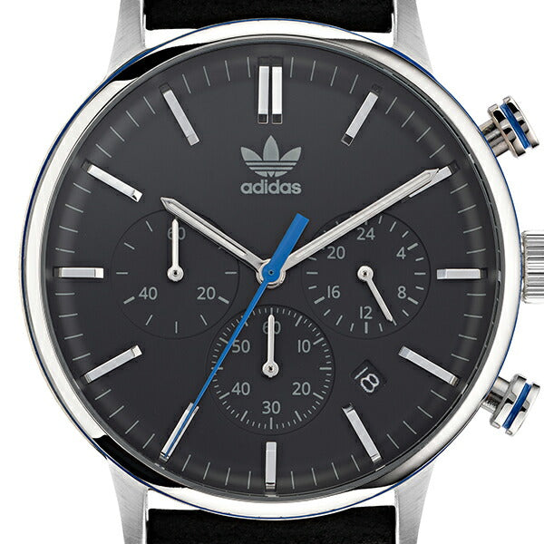 adidas アディダス STYLE スタイル CODE ONE CHRONO コード ワン クロノ AOSY22013 メンズ 腕時計 クオーツ 電池式 クロノグラフ ブラック 革ベルト