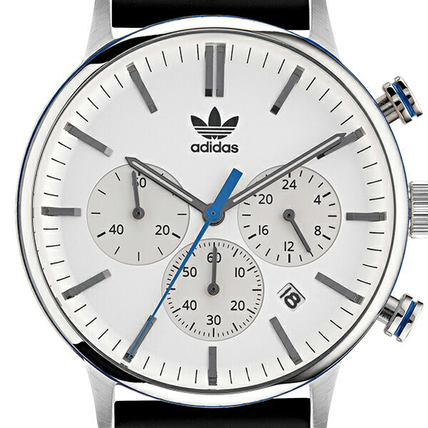 adidas アディダス STYLE スタイル CODE ONE CHRONO コード ワン クロノ AOSY22014 メンズ 腕時計 クオーツ 電池式 クロノグラフ ホワイト ブラック シリコンバンド