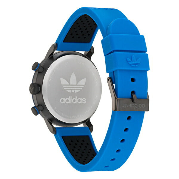 adidas アディダス STYLE スタイル CODE ONE CHRONO コード ワン クロノ AOSY22015 メンズ 腕時計 クオーツ 電池式 クロノグラフ ブラック ブルー シリコンバンド