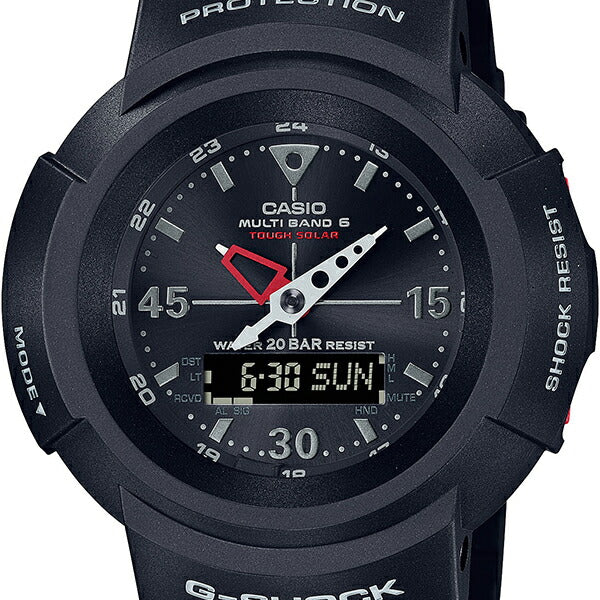 G-SHOCK AWG-M520-1AJF メンズ 電波ソーラー アナデジ ブラック 反転 