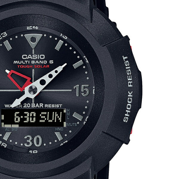 G-SHOCK AWG-M520-1AJF メンズ 電波ソーラー アナデジ ブラック 反転 