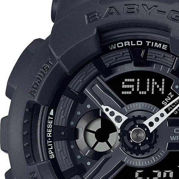 BABY-G ベビージー BA-110シリーズ G-SHOCKデザインインスパイア BA-110XBC-1AJF レディース 腕時計 電池式 アナログ デジタル ブラック 国内正規品 カシオ