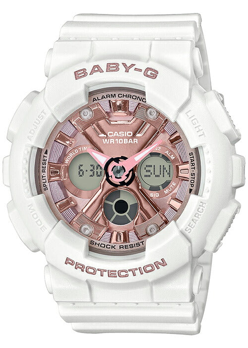 BABY-G デジタル腕時計 BA-130ブラック/メタリックピンク BABY-G】BA-130シリーズ / BA-130-1A4JF / ベビーG （ブラック