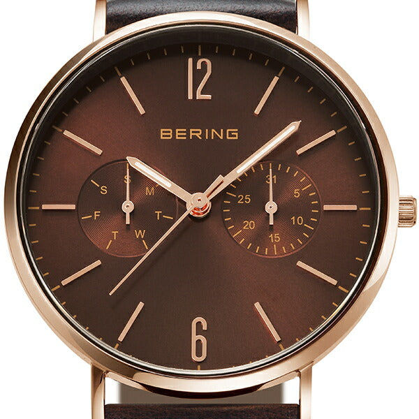 BERING ベーリング CHANGES チェンジズ 14236-265 レディース 腕時計 クオーツ 電池式 メッシュベルト ペア 替えベルト付き ブラウン