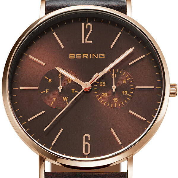 BERING ベーリング CHANGES チェンジズ 14240-265 メンズ 腕時計 クオーツ 電池式 メッシュベルト ペア 替えベルト付き ブラウン