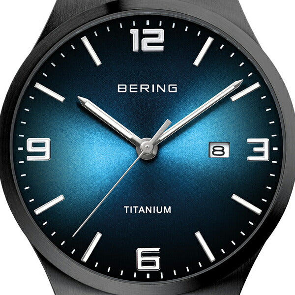 BERING(ベーリング) 腕時計 メンズ クォーツ ウォッチ フルチタン ブル