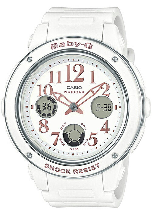 【新品/ホワイト】BABY-G　 BGA-150EF-7BJF BABY-G BGA-150EF-7BJF レディース アナデジ ホワイト ウレタン ビッグ