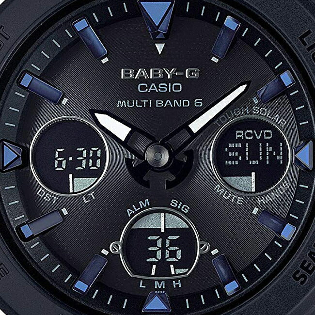 BABY-G ビーチ トラベラー BGA-2500-1AJF レディース 腕時計 電波 ソーラー アナデジ ブラック ウレタン ベビージー 反転液晶 国内正規品