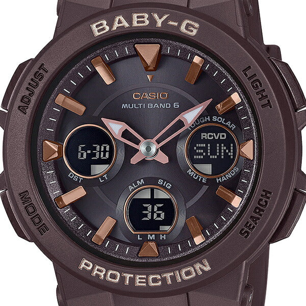 BABY-G ベビージー BGA-2510-5AJF レディース 腕時計 電波 ソーラー アナデジ ブラウン ウレタン 反転液晶 国内正規品