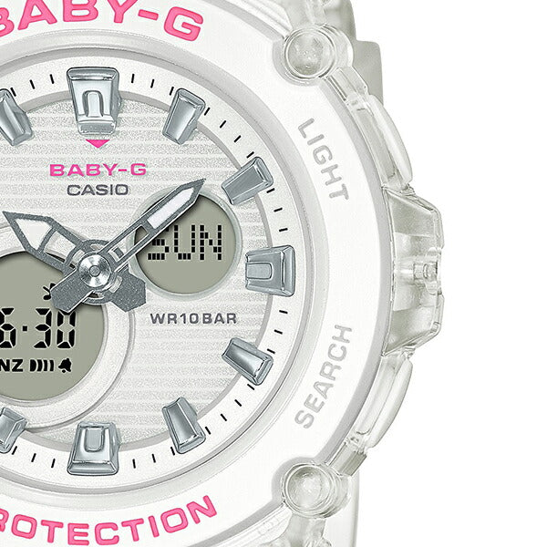 BABY-G Color Skeleton カラースケルトン BGA-270S-7AJF レディース 腕時計 アナデジ ホワイト 国内正規品 カシオ