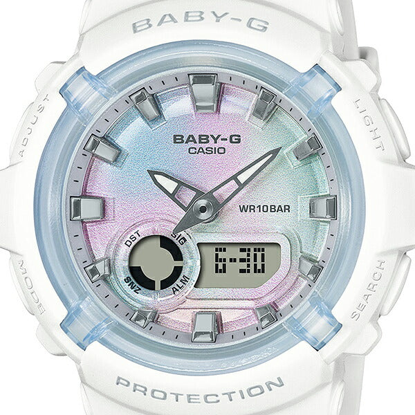 BABY-G BGA-280-7AJF レディース 腕時計 電池式 アナデジ 樹脂バンド ホワイト 国内正規品 カシオ