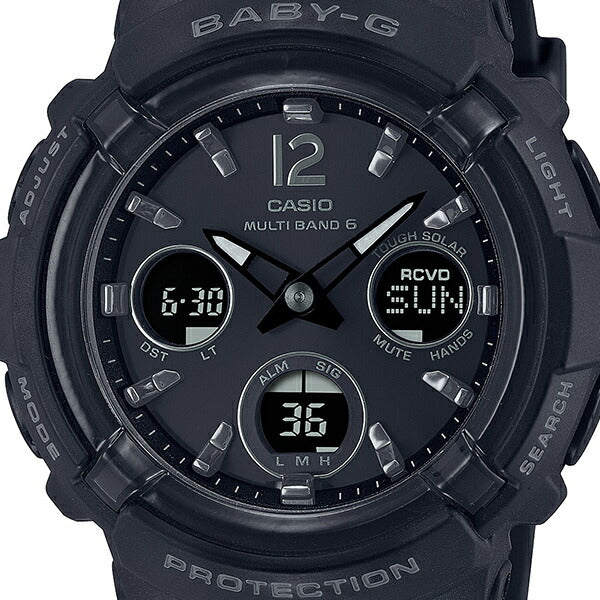 BABY-G BGA-2800-1AJF レディース 腕時計 電波ソーラー アナデジ 樹脂バンド ブラック 国内正規品 カシオ