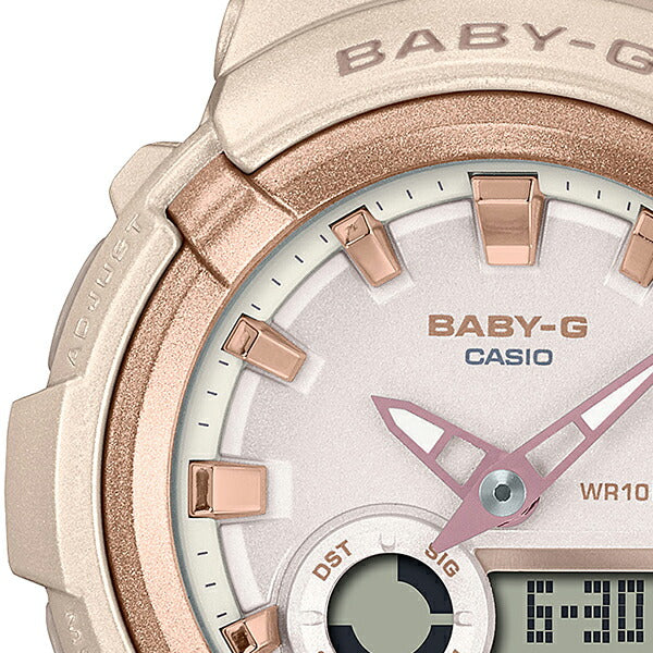 BABY-G ベビージー ベーシックスタイル BGA-280BA-4AJF レディース 腕時計 電池式 アナデジ ピンクベージュ 国内正規品 カシオ