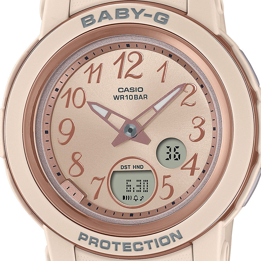 BABY-G BGA-290シリーズ ピンクベージュ BGA-290SA-4AJF レディース 腕時計 電池式 アナデジ 国内正規品 カシオ