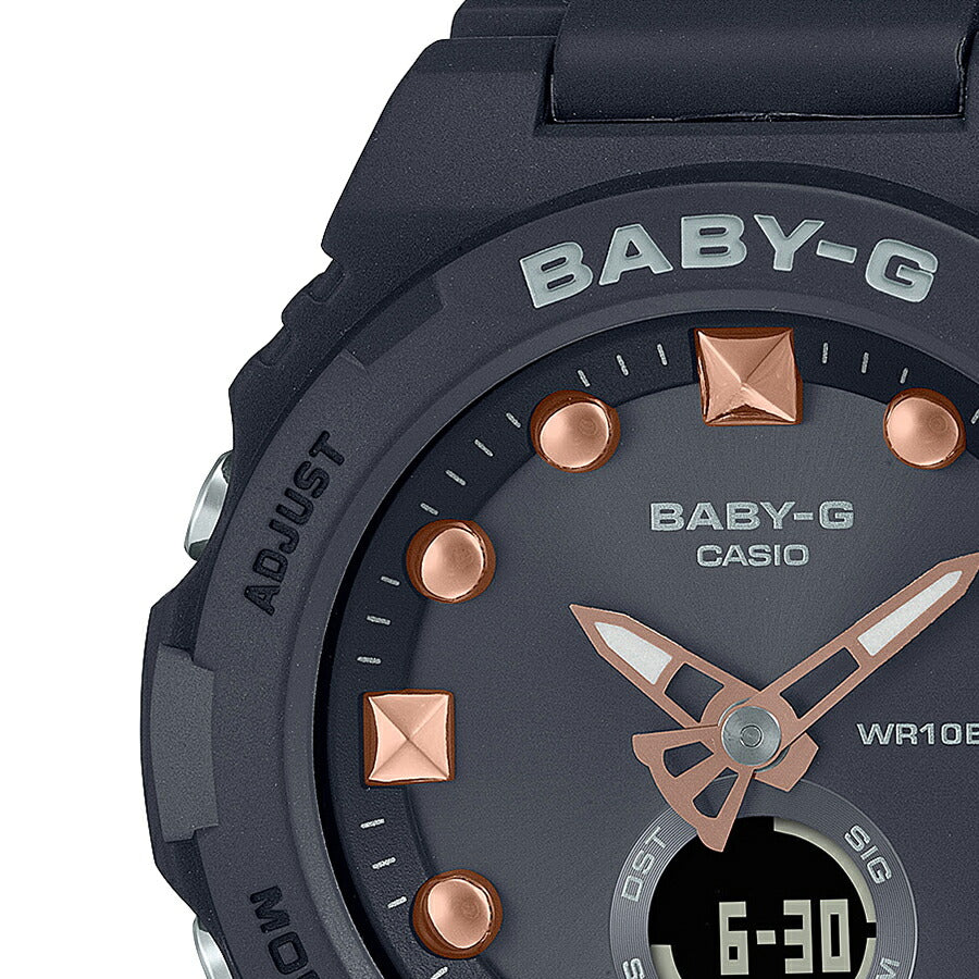 BABY-G ベビージー ビーチシーンデザイン ブラック BGA-320-1AJF レディース 腕時計 電池式 アナデジ 国内正規品 カシオ