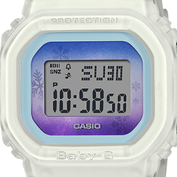 BABY-G ベビージー ウィンターランドスケープ カラーズ 雪景色 BGD-560WL-7JF レディース 腕時計 電池式 デジタル ホワイト スケルトン 国内正規品 カシオ