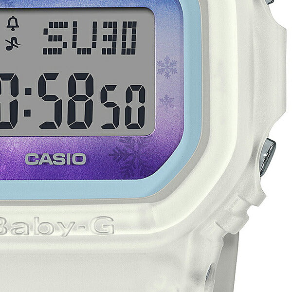 BABY-G ベビージー ウィンターランドスケープ カラーズ 雪景色 BGD-560WL-7JF レディース 腕時計 電池式 デジタル ホワイト スケルトン 国内正規品 カシオ