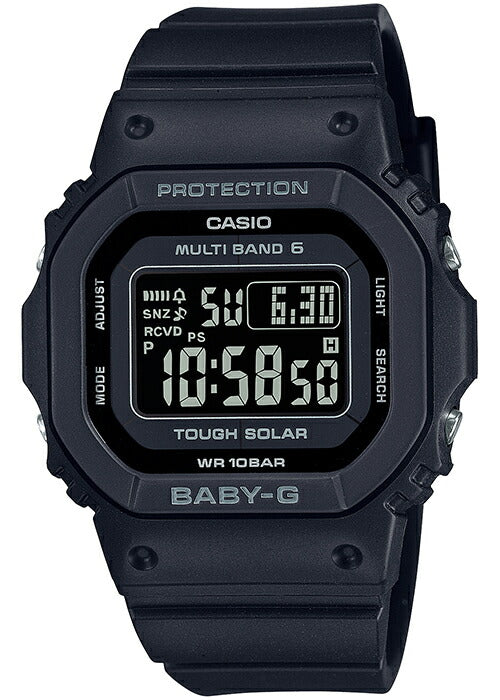 BABY-G ベビージー 小型 スリム スクエア BGD-5650-1CJF レディース 腕時計 電波ソーラー デジタル ブラック  反転液晶 国内正規品 カシオ