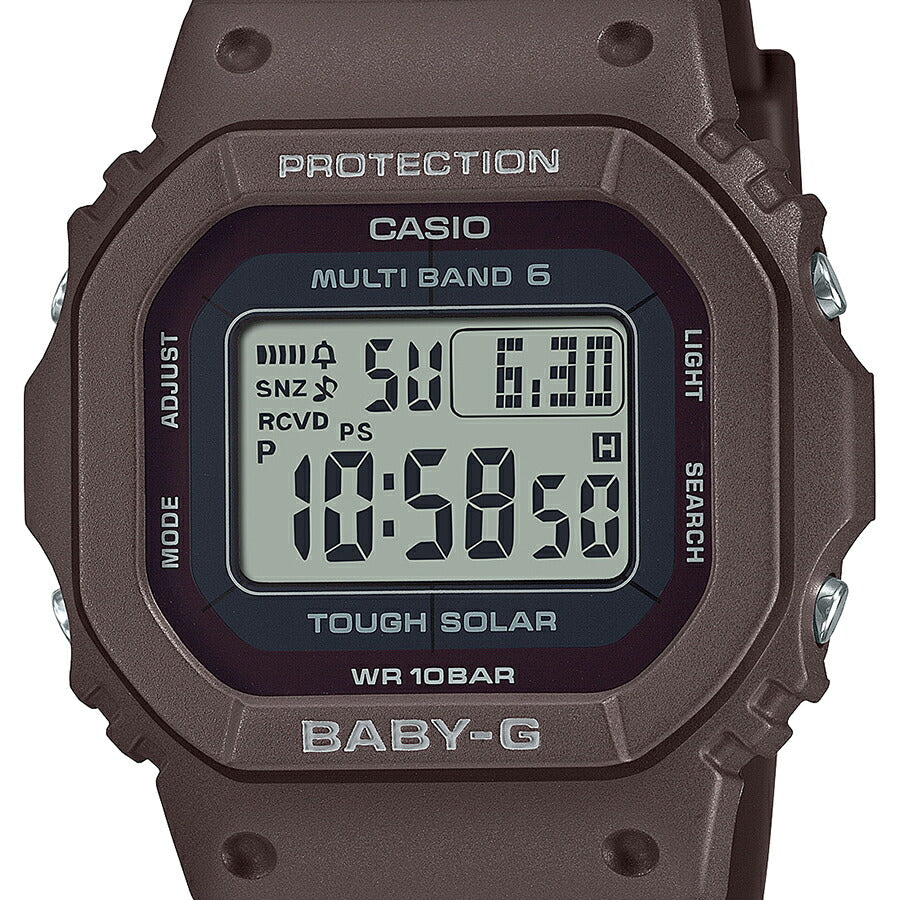 BABY-G ベビージー 小型 スリム スクエア BGD-5650-5JF レディース 腕時計 電波ソーラー デジタル マットブラウン 国内正規品 カシオ