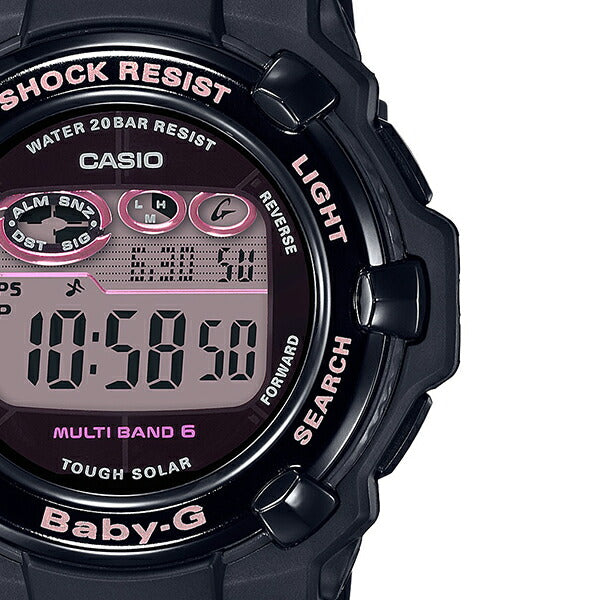 BABY-G BGR-3000UCB-1JF レディース 腕時計 電波ソーラー デジタル 樹脂バンド ブラック 国内正規品 カシオ