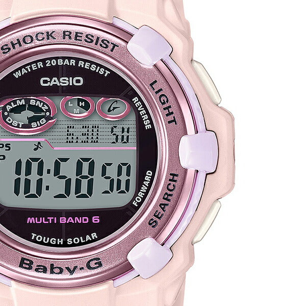 BABY-G BGR-3000UCB-4JF レディース 腕時計 電波ソーラー デジタル 樹脂バンド ピンク 国内正規品 カシオ