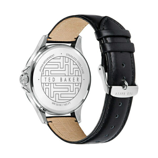 TED BAKER テッドベーカー NORTHAN ノーザン BKPNTF003 メンズ 腕時計 クオーツ 電池式 マルチファンクション ホワイトダイヤル ブラック 革ベルト
